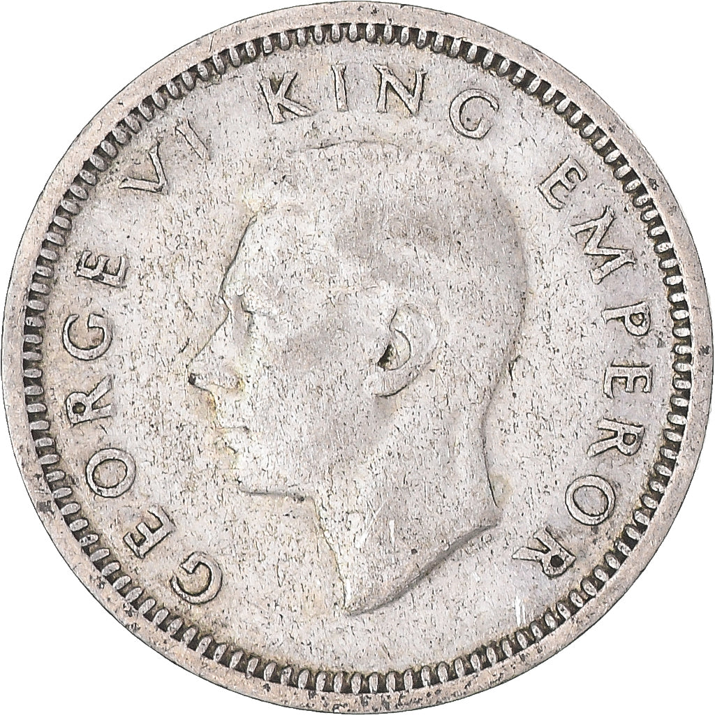 Moneta, Nowa Zelandia, George VI, 3 Pence, 1937, British Royal Mint, VF(30-35)