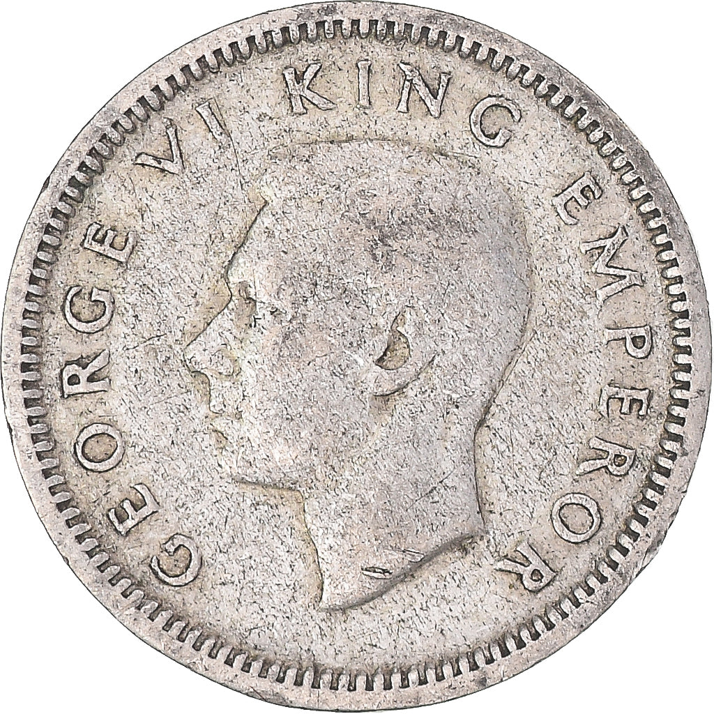 Moneta, Nowa Zelandia, George VI, 3 Pence, 1939, British Royal Mint, VF(30-35)