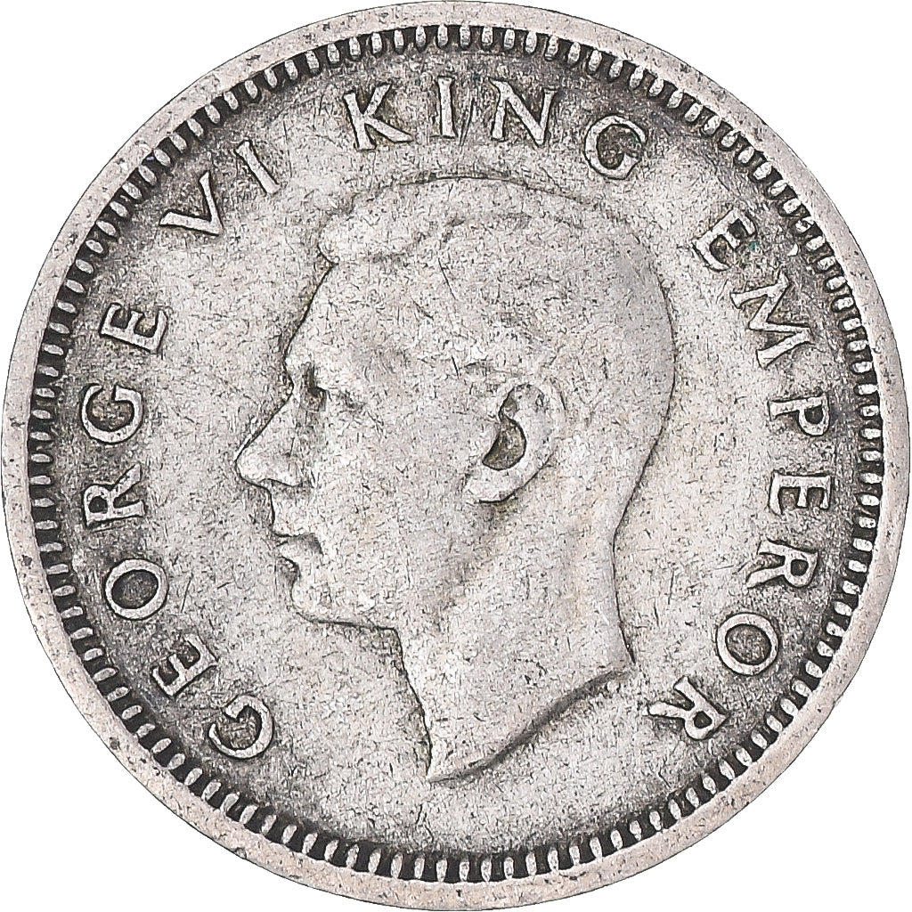 Moneta, Nowa Zelandia, George VI, 3 Pence, 1944, British Royal Mint, VF(30-35)
