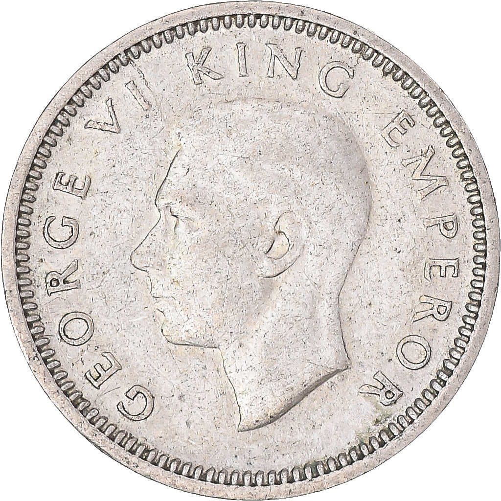 Moneta, Nowa Zelandia, George VI, 3 Pence, 1944, British Royal Mint, VF(30-35)