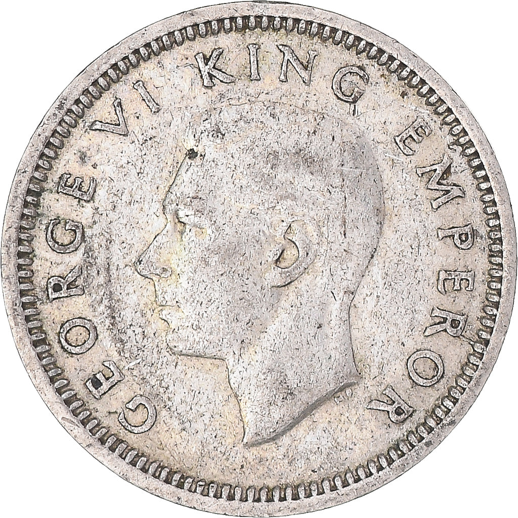 Moneta, Nowa Zelandia, George VI, 3 Pence, 1945, British Royal Mint, VF(30-35)