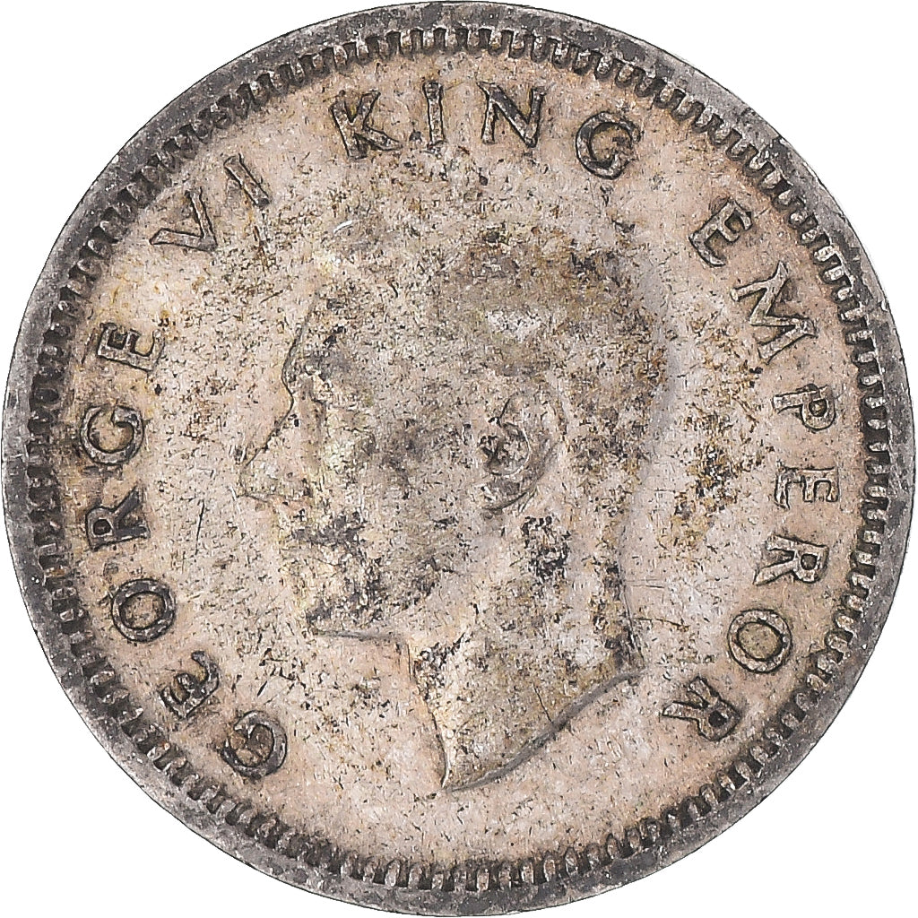 Moneda, Nueva Zelanda, George VI, 3 Pence, 1940, British Royal Mint, BC+, Plata