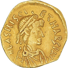 Basiliscus and Marcus, Tremissis, 475-476, Constantinople, Oro, MB+, RIC:1030