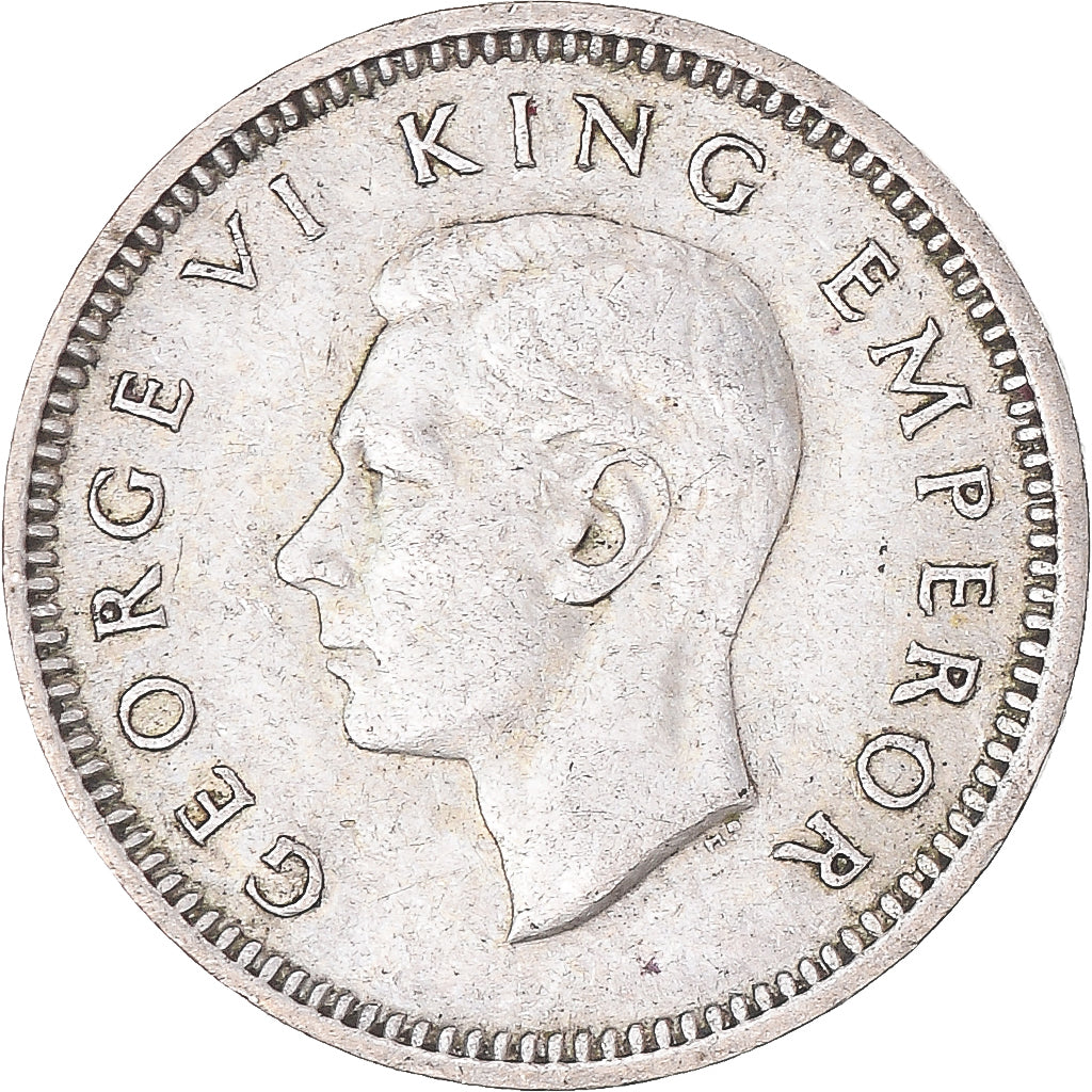 Moneta, Nowa Zelandia, George VI, 3 Pence, 1944, British Royal Mint, EF(40-45)