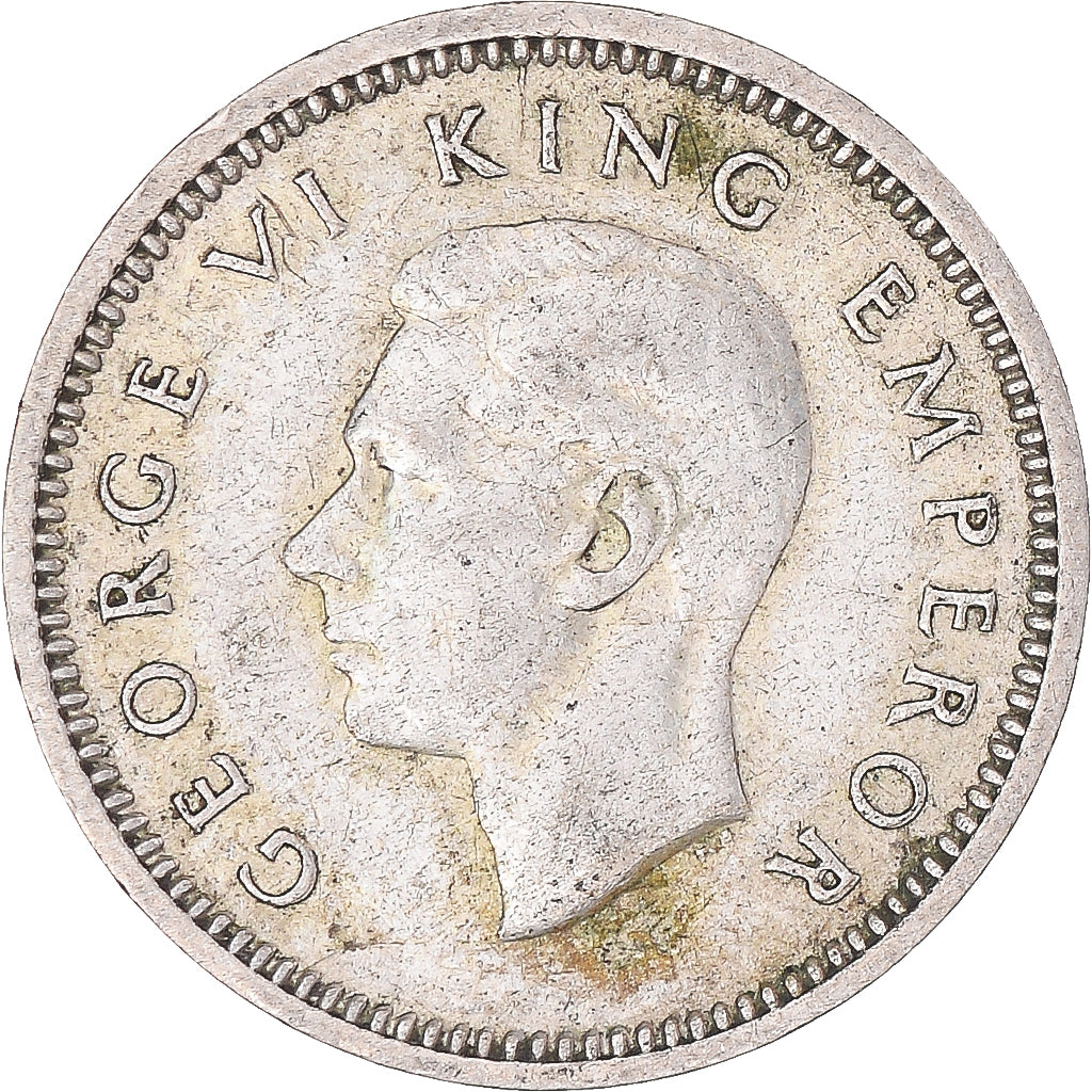 Moneta, Nowa Zelandia, George VI, 3 Pence, 1939, British Royal Mint, VF(30-35)