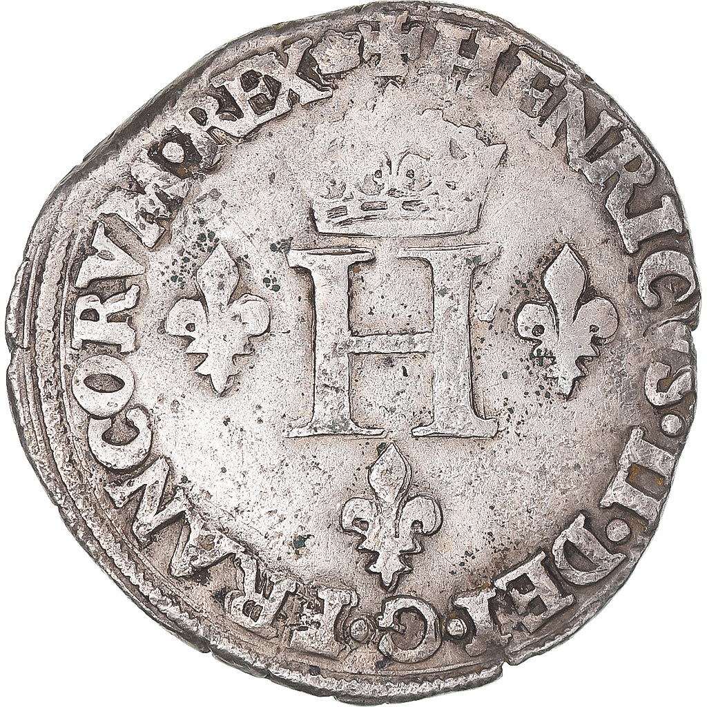 Moneta, Francja, Henri II, Double Sol Parisis, 1550, Paris, VF(30-35), Bilon