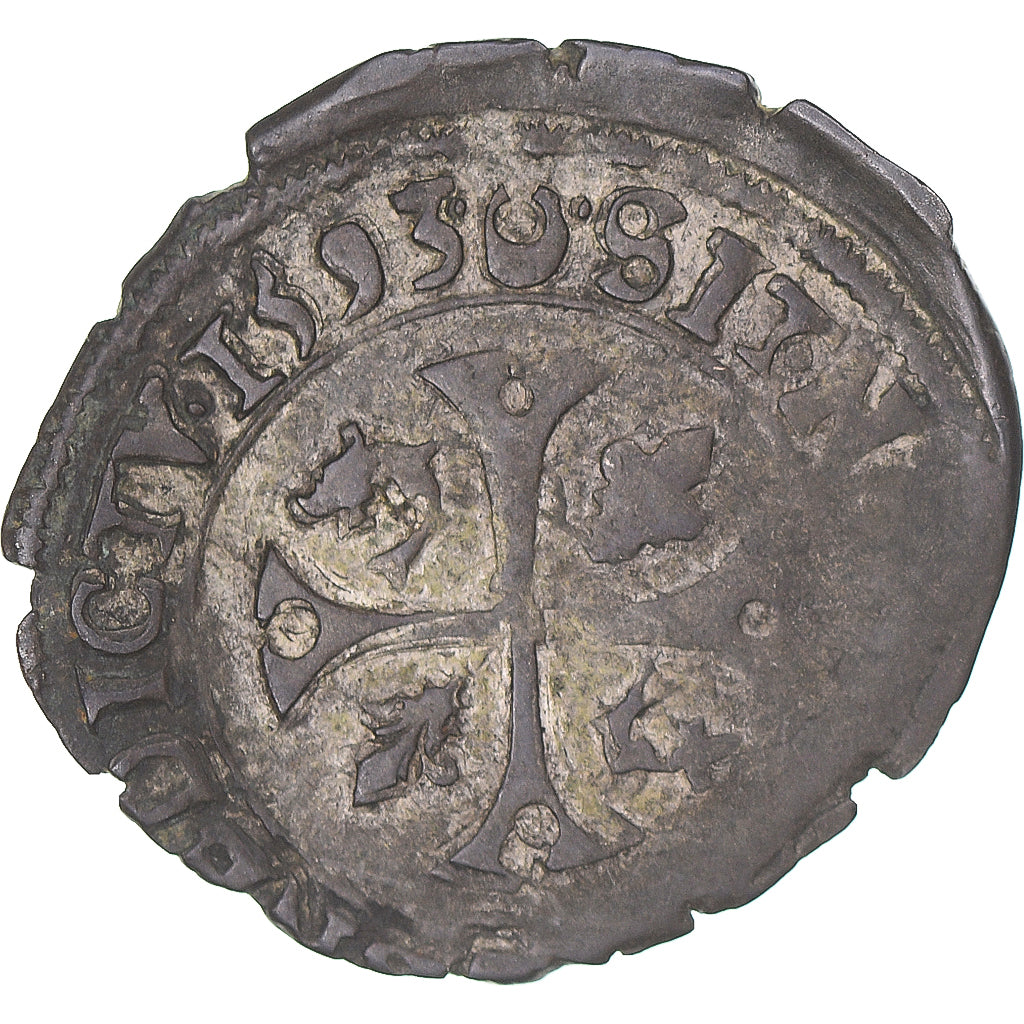 Coin, France, Henri IV, Douzain du Dauphiné, 1593, VF(30-35), Billon