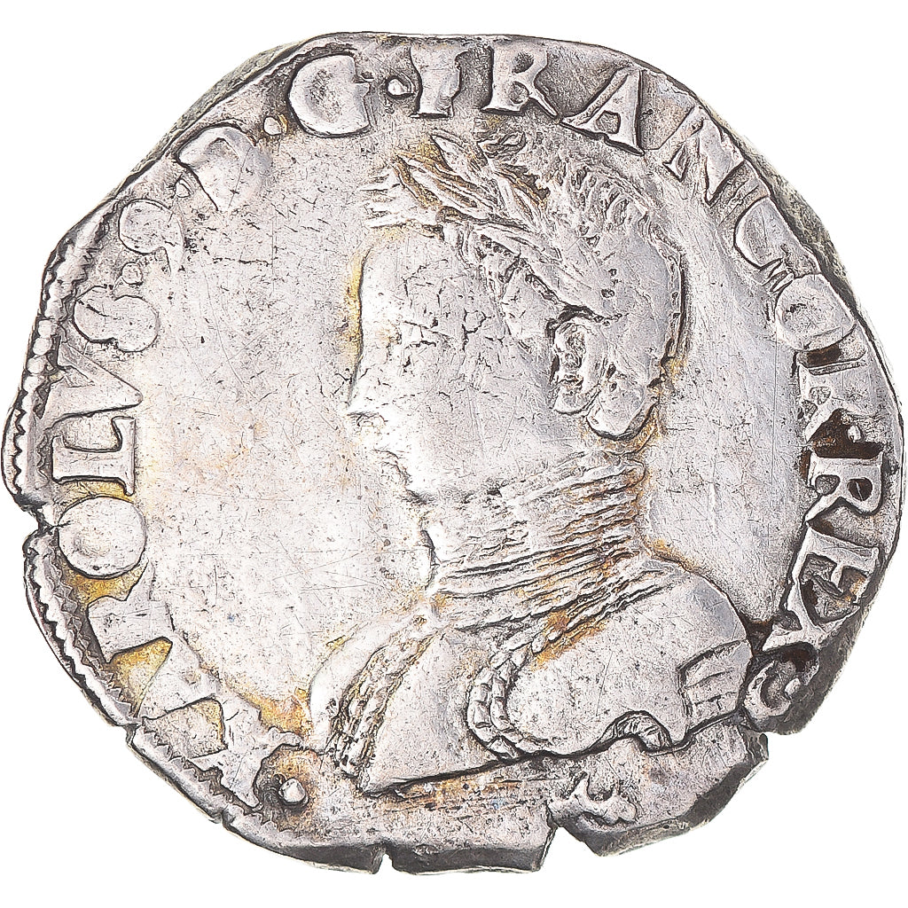 Monnaie, France, Charles IX, Teston au deux K couronnés, 1564, Bayonne, TB+