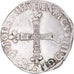 Moneta, Francia, Henri III, 1/4 Ecu, 1583, Saint-Lô, BB, Argento, Gadoury:494