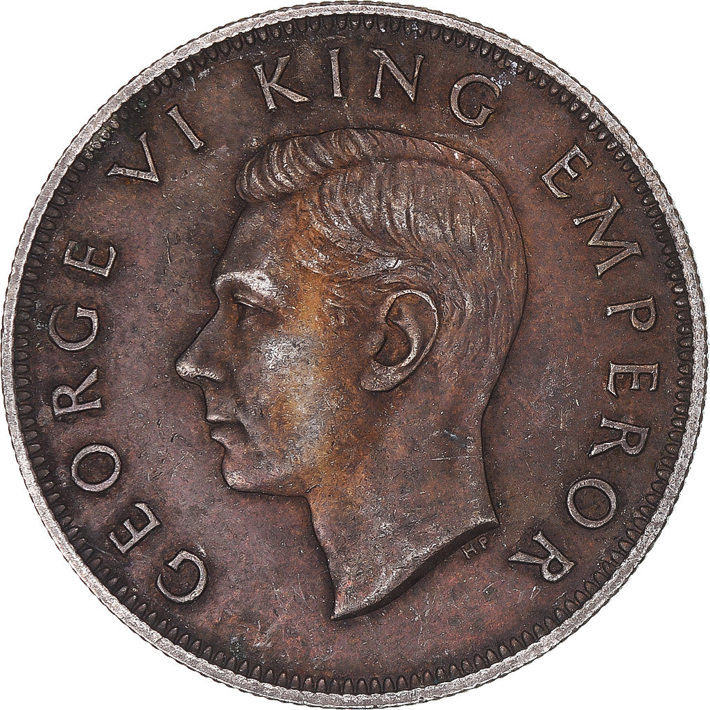 Monnaie, Nouvelle-Zélande, George VI, Centenaire, 1/2 Crown, 1940, Royal Mint