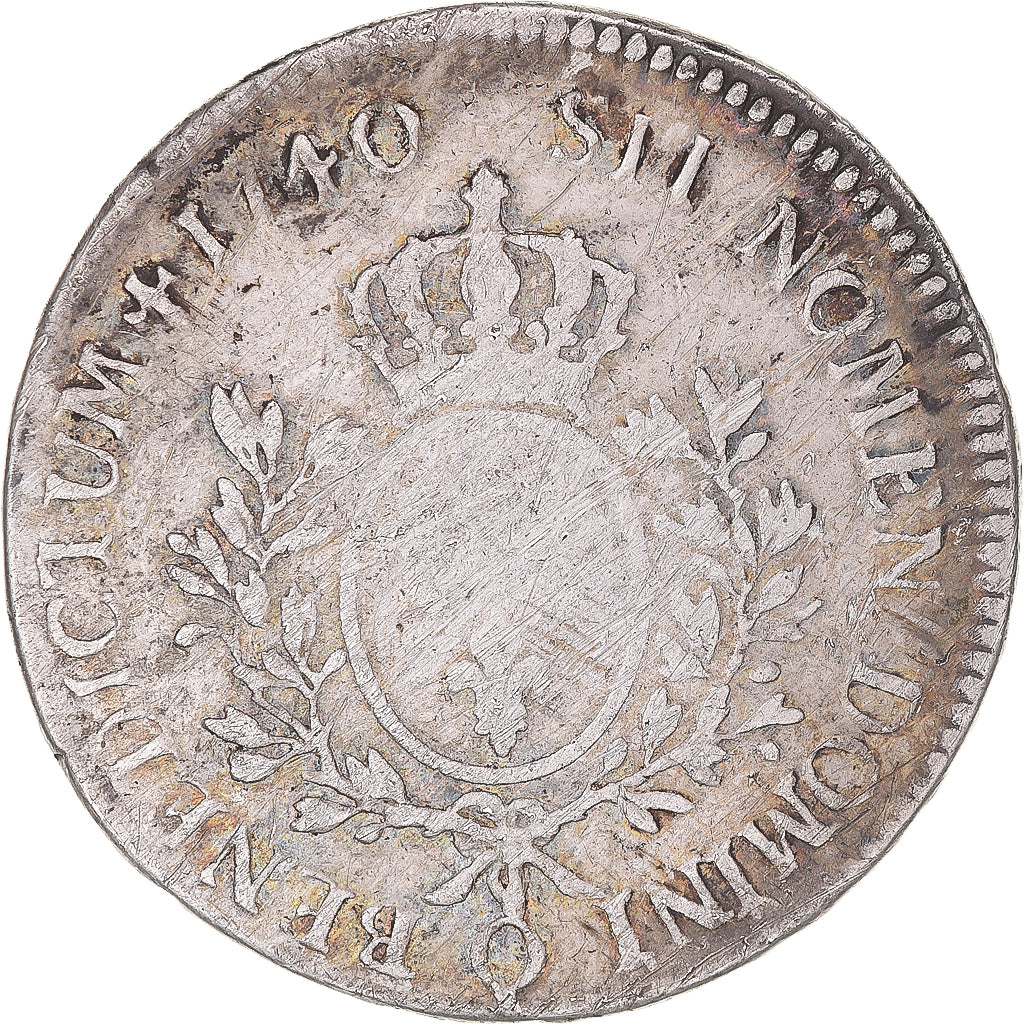 Münze, Frankreich, Louis XV, Écu au bandeau, 1740, Perpignan, S, Silber