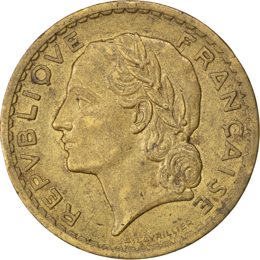 Monnaie, France, Lavrillier, 5 Francs, 1946, Castelsarrasin, TTB