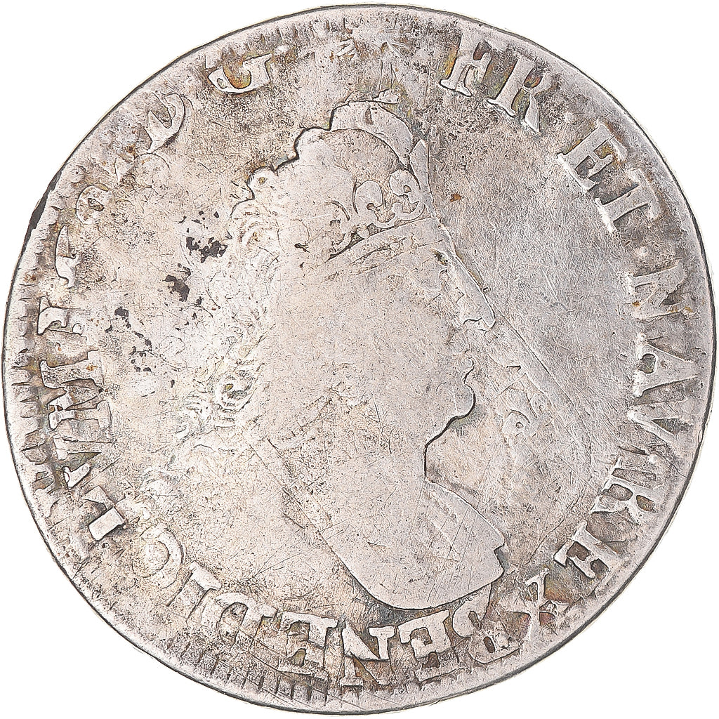 Moeda, França, Louis XIV, 1/2 Ecu de Flandre aux palmes, 1694, Lille