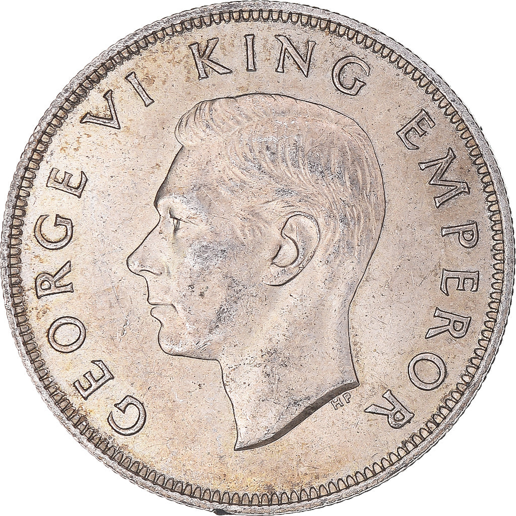 Moneta, Nowa Zelandia, George VI, Centennial, 1/2 Crown, 1940, British Royal