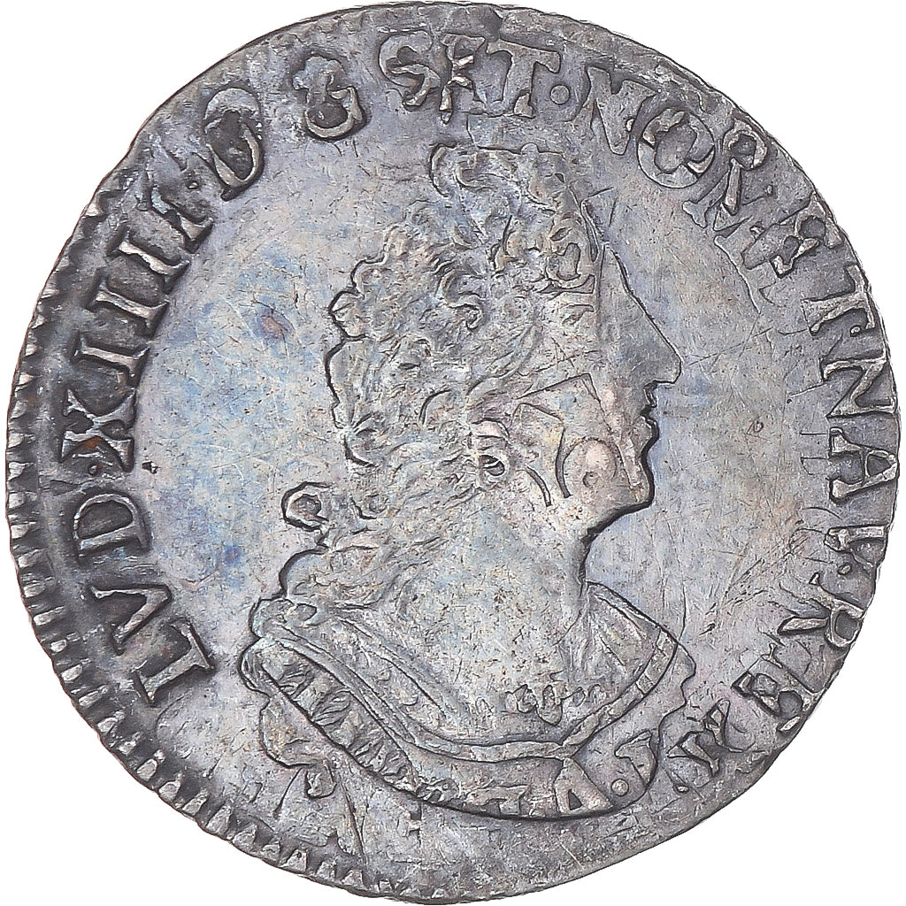 Münze, Frankreich, Louis XIV, 1/12 Ecu aux palmes, 1696, Rouen, réformé, SS