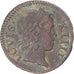 Moeda, França, Louis XIV, Denier Tournois, 1649, Paris, VF(30-35), Cobre