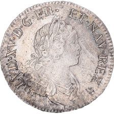 Monnaie, France, Louis XV, 1/2 Ecu de France-Navarre, 1719, Orléans, TTB