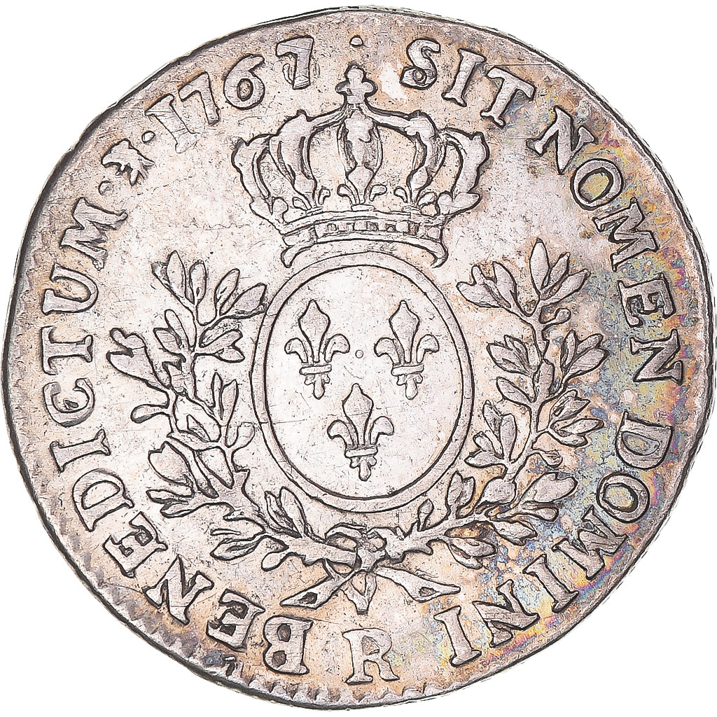 Coin, France, Louis XV, 1/5 Écu au bandeau, 1767/6, Orléans, EF(40-45)