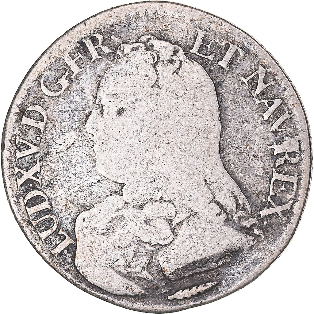 Münze, Frankreich, Louis XV, 1/5 Écu aux branches d'olivier, 1726, Amiens, S