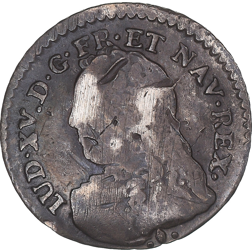 Munten, Frankrijk, Louis XV, 1/20 Écu  aux branches d'olivier (6 sols), 6 Sols