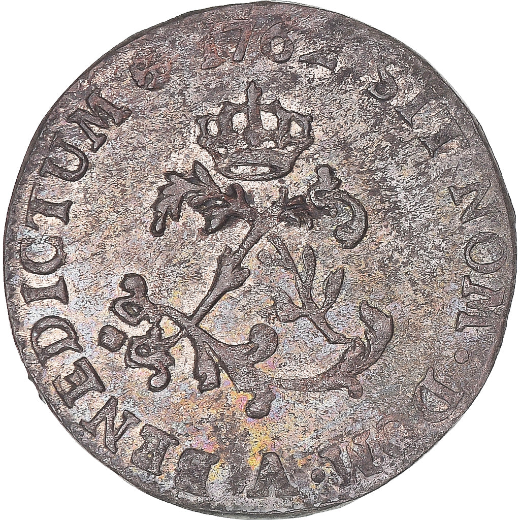 Moneta, Francia, Louis XV, 2 Sols, 1762, Paris, BB, Biglione, KM:500.1