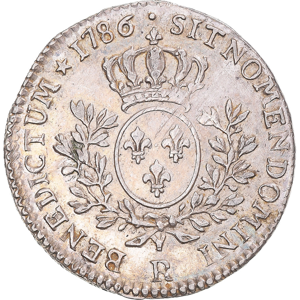 Münze, Frankreich, Louis XVI, 1/5 Ecu, 1786, Orléans, SS+, Silber, KM:569.12