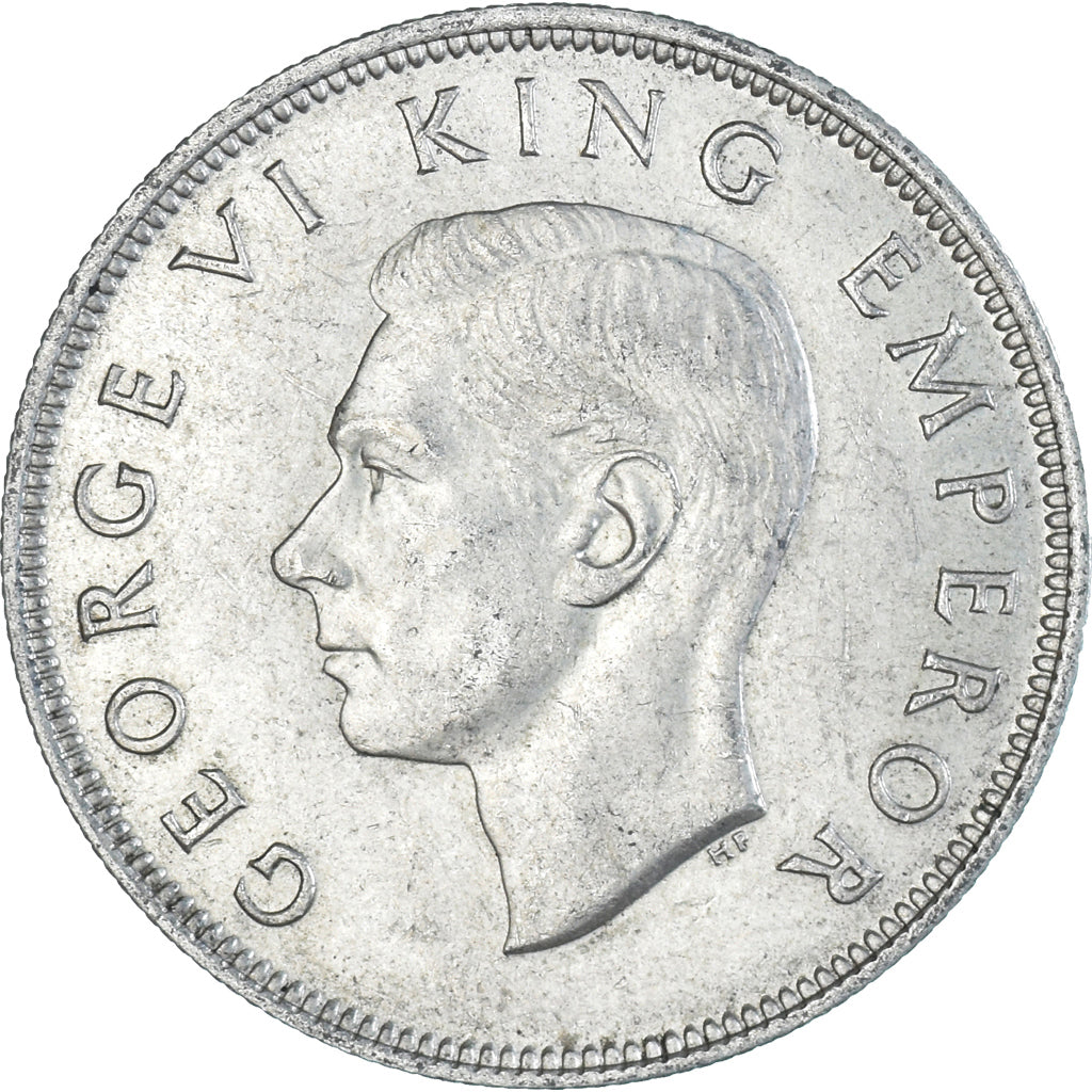 Coin, New Zealand, George VI, Centennial, 1/2 Crown, 1940, British Royal Mint