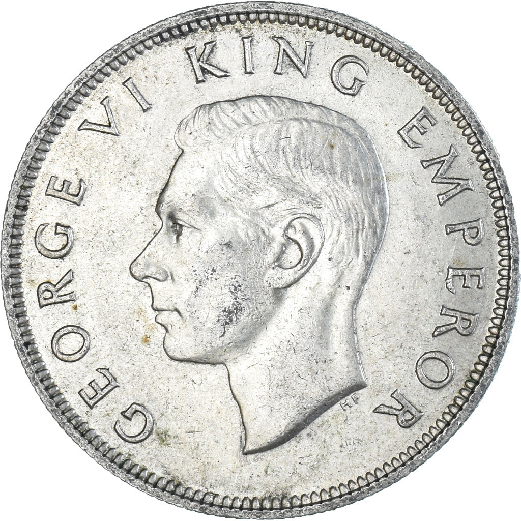 Coin, New Zealand, George VI, Centennial, 1/2 Crown, 1940, British Royal Mint