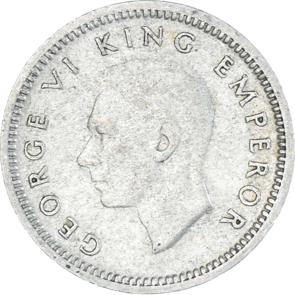 Münze, Neuseeland, George VI, 3 Pence, 1946, British Royal Mint, SS, Silber