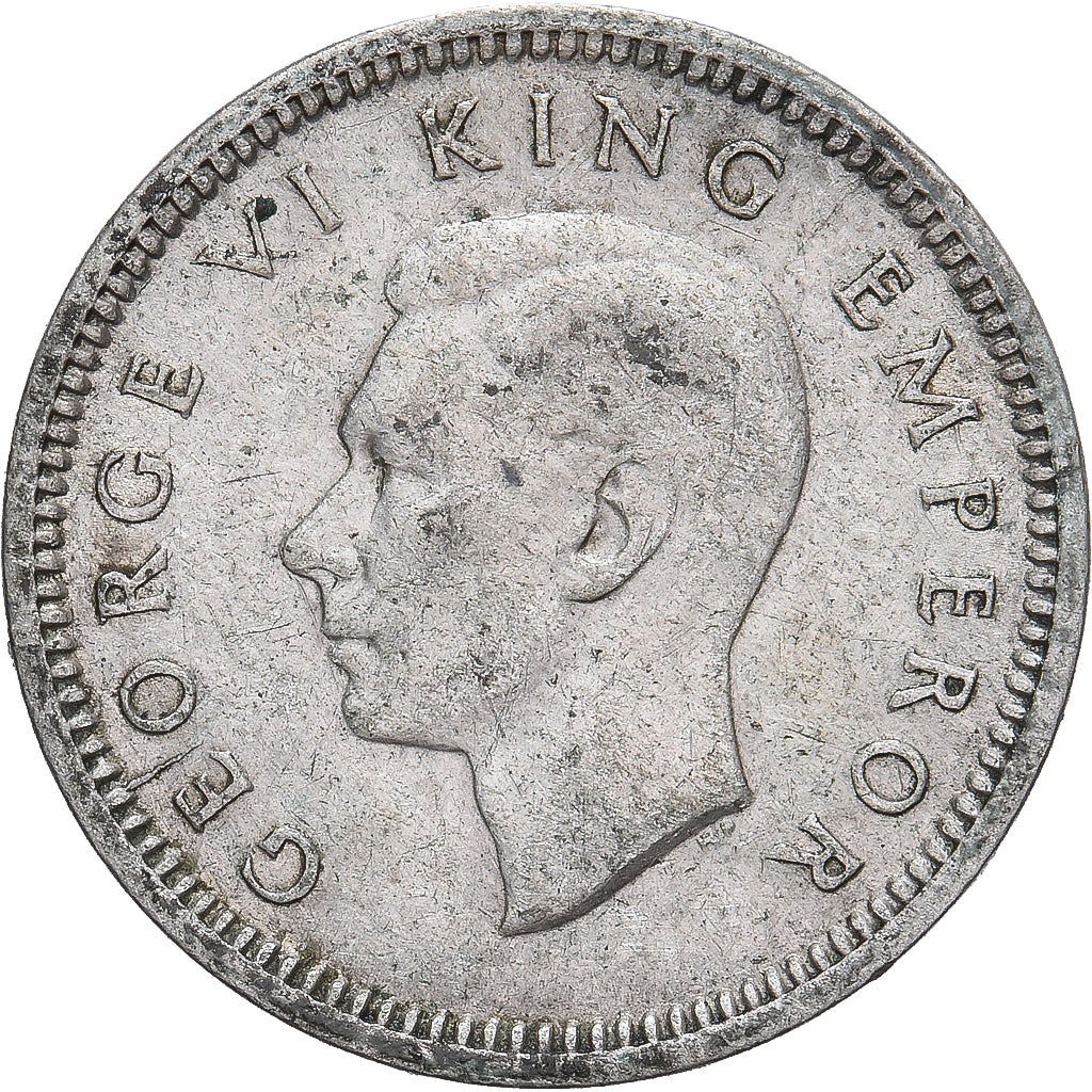 Coin, New Zealand, George VI, 3 Pence, 1943, British Royal Mint, VF(30-35)