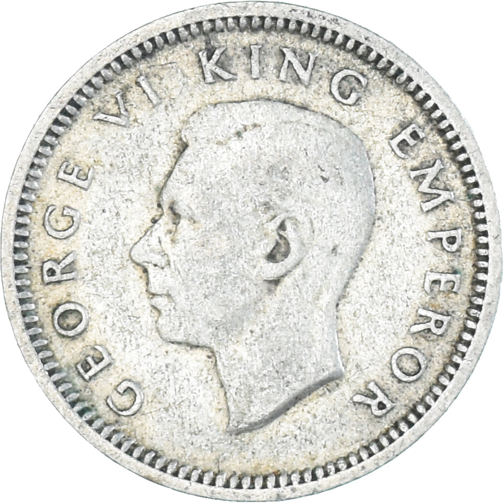 Moneta, Nowa Zelandia, George VI, 3 Pence, 1943, British Royal Mint, VF(30-35)