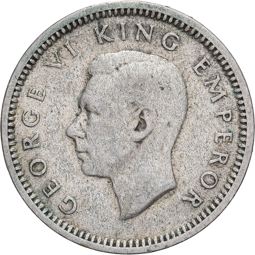 Coin, New Zealand, George VI, 3 Pence, 1943, British Royal Mint, VF(30-35)
