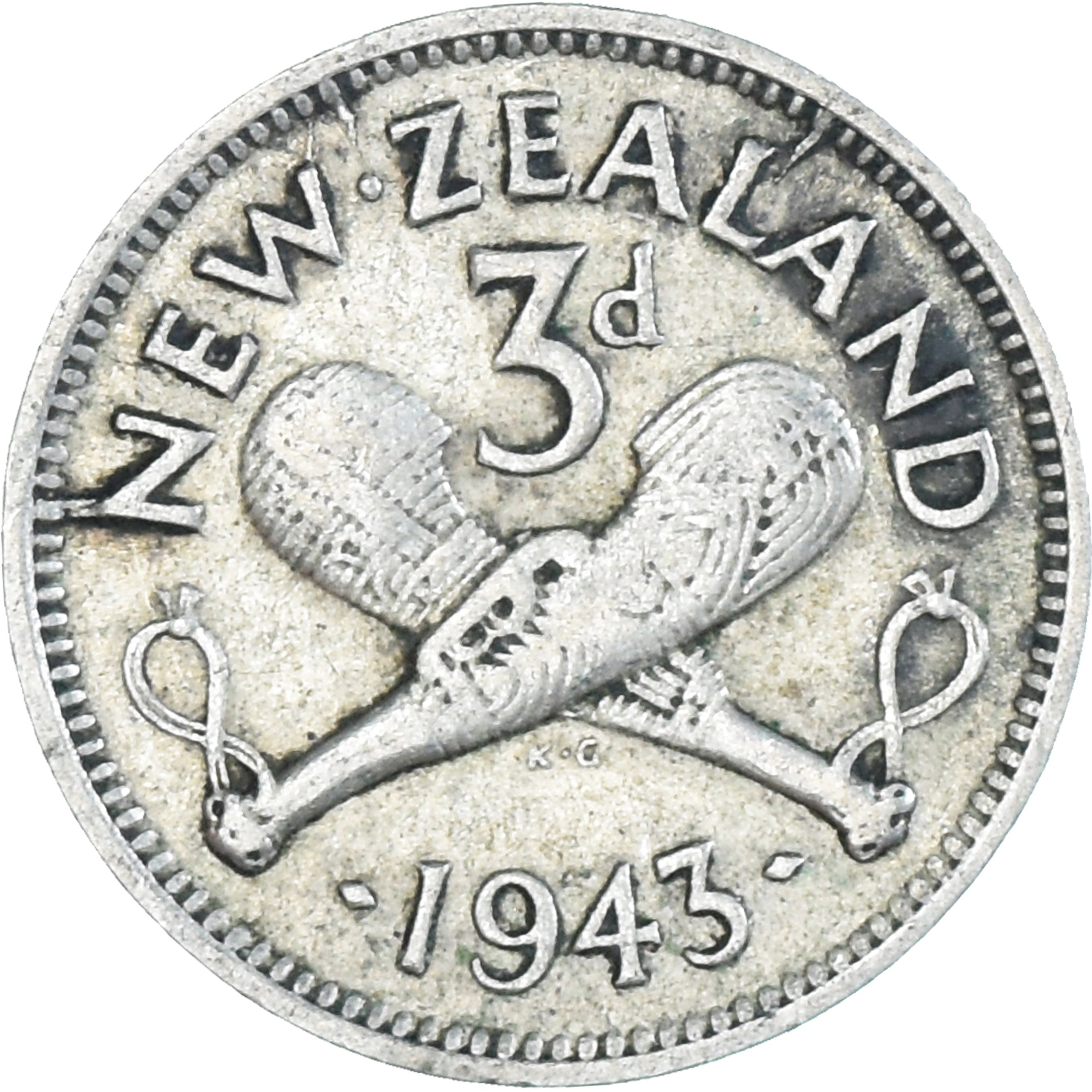 Moneta, Nowa Zelandia, George VI, 3 Pence, 1943, British Royal Mint, VF(30-35)