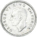Münze, Neuseeland, George VI, 3 Pence, 1943, British Royal Mint, SS, Silber