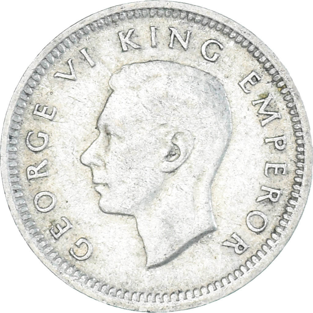 Moneta, Nowa Zelandia, George VI, 3 Pence, 1943, British Royal Mint, EF(40-45)