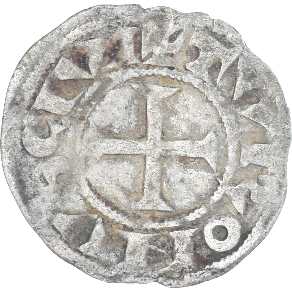 Monnaie, France, Denier Tournois, 1150-1200, Saint-Martin de Tours, TTB, Argent