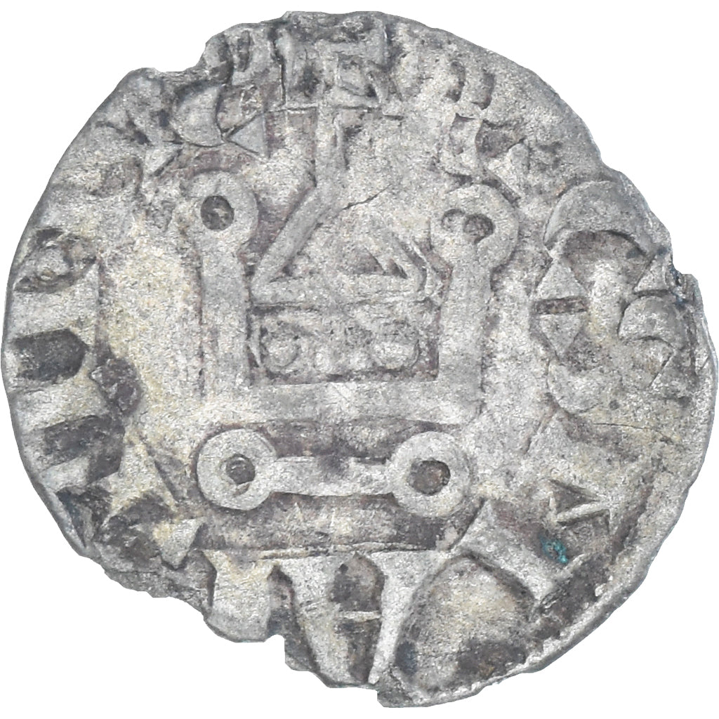 Moneta, Francja, Denier Tournois, 1150-1200, Saint-Martin de Tours, VF(30-35)