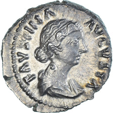 Coin, Faustina II, Denarius, 161-175, Rome, AU(55-58), Silver, RIC:688