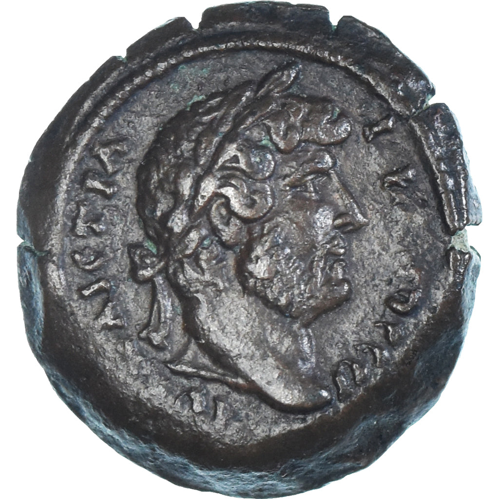 Moeda, Egito, Hadrian, Obol, 117-138, Alexandria, EF(40-45), Bronze