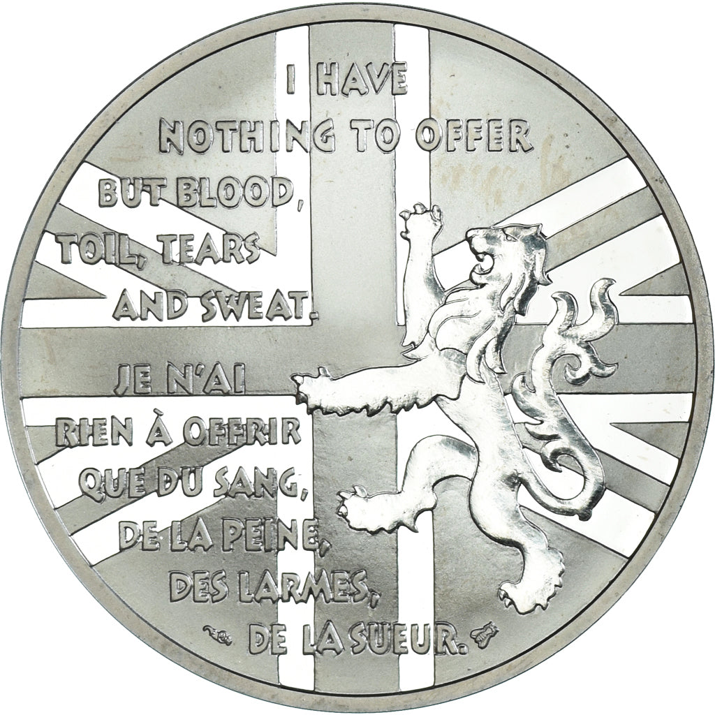 Moneta, Francia, Churchill, 100 Francs, 1994, Monnaie de Paris, BE, FDC