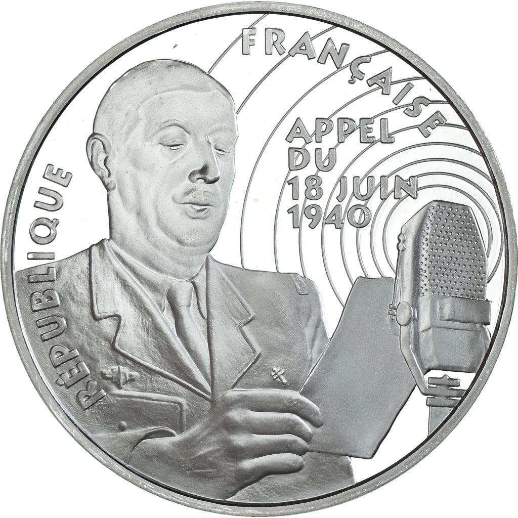 Coin, France, Appel du 18 juin 1940, 100 Francs, 1994, Monnaie de Paris, BE