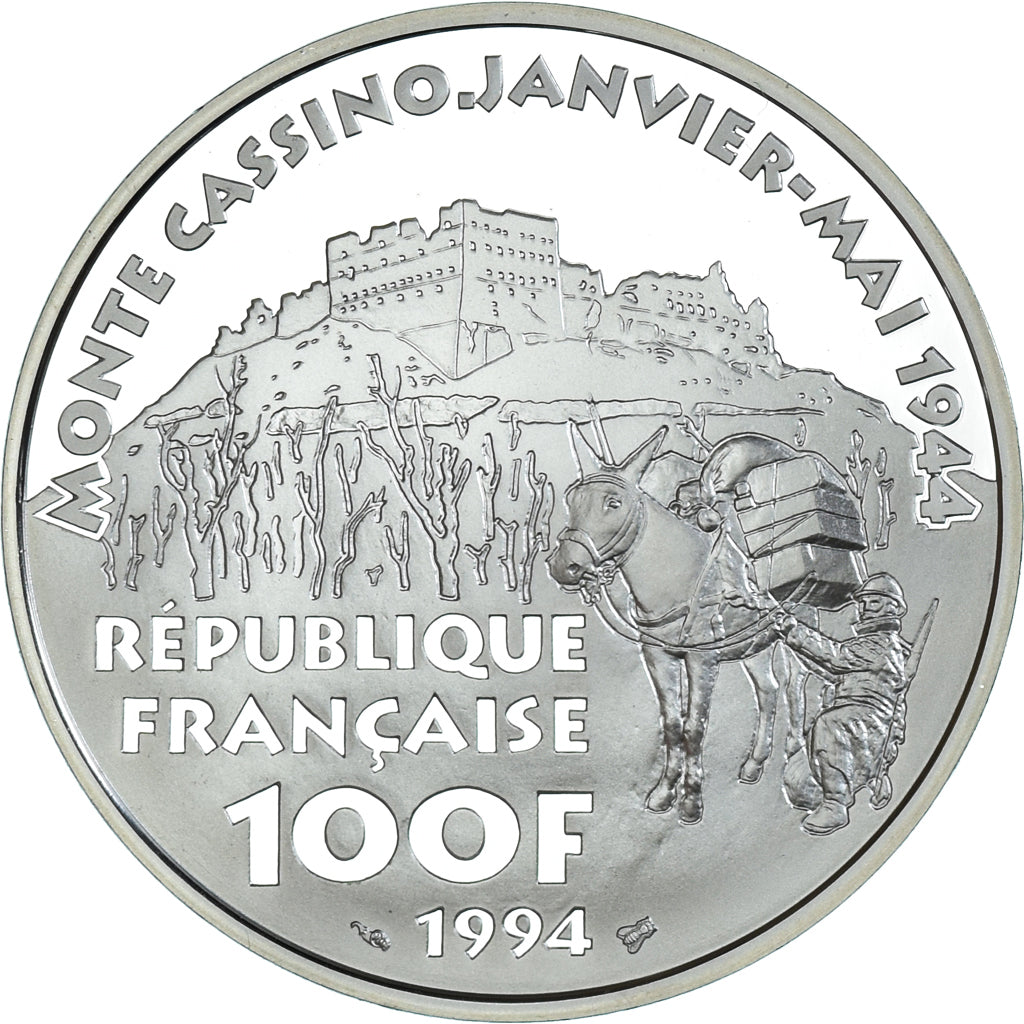 Coin, France, Alphonse Juin, 100 Francs, 1994, Monnaie de Paris, BE, MS(65-70)