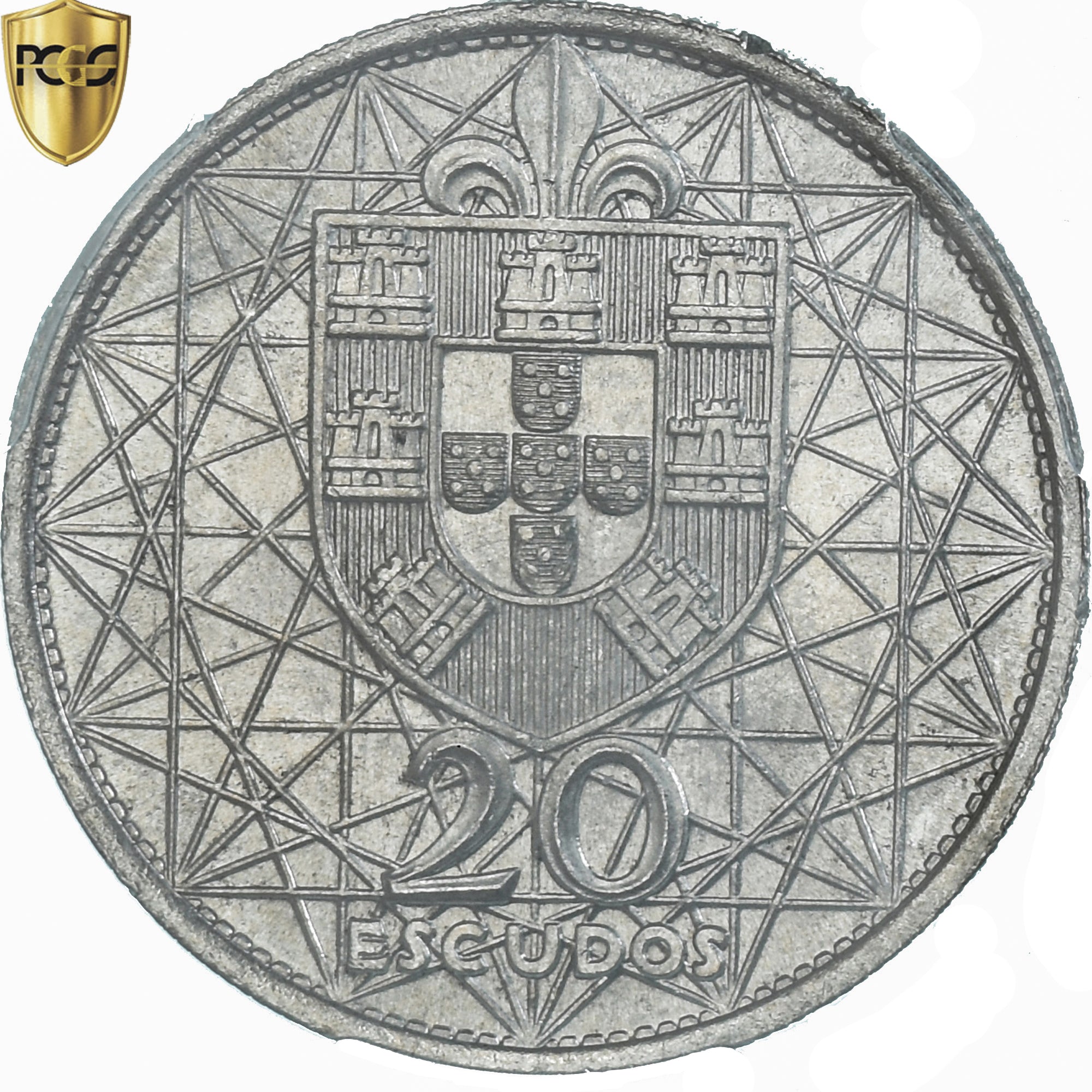 Monnaie, Portugal, Salazar Bridge, 20 Escudos, 1966, Lisbonne, PCGS, MS64, SPL+