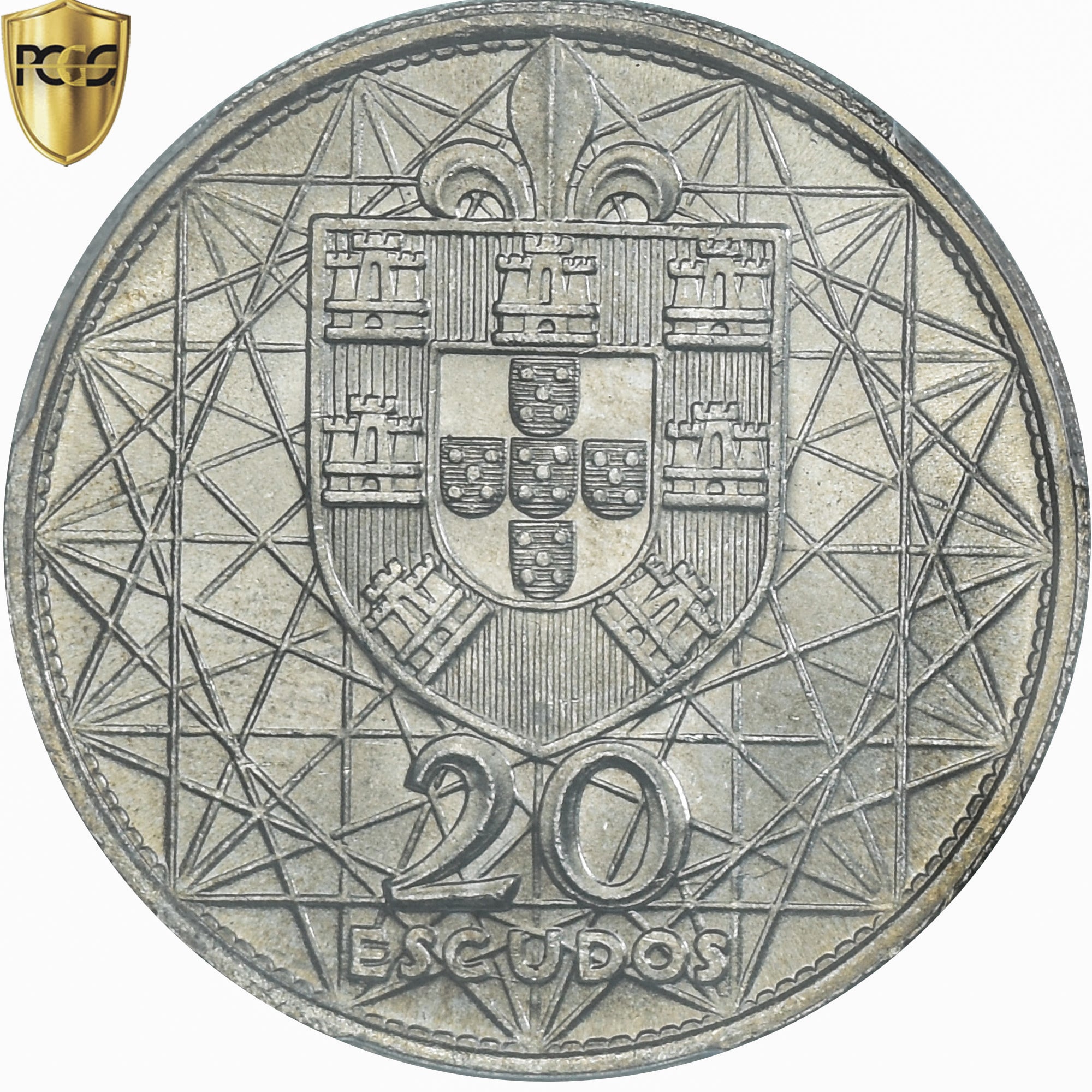 Moneta, Portogallo, Salazar Bridge, 20 Escudos, 1966, Lisbon, PCGS, MS64, SPL+