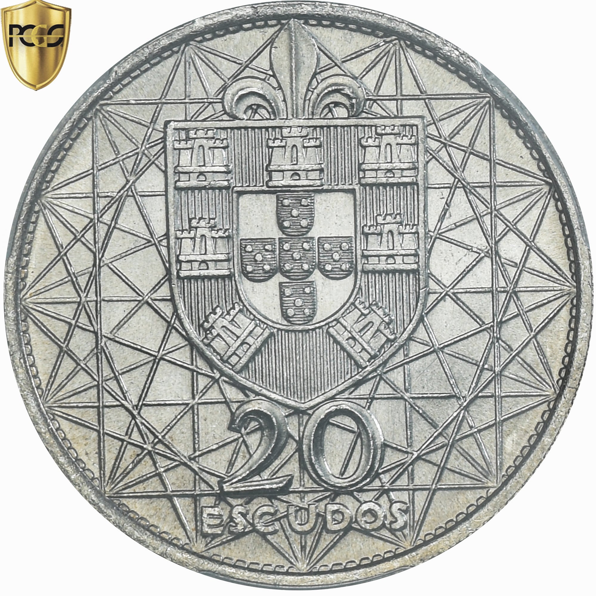 Monnaie, Portugal, Salazar Bridge, 20 Escudos, 1966, Lisbonne, PCGS, MS64, SPL+