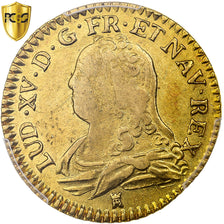 Frankreich, Louis XV, Louis d'or aux lunettes, 1736/5, Toulouse, Gold, PCGS