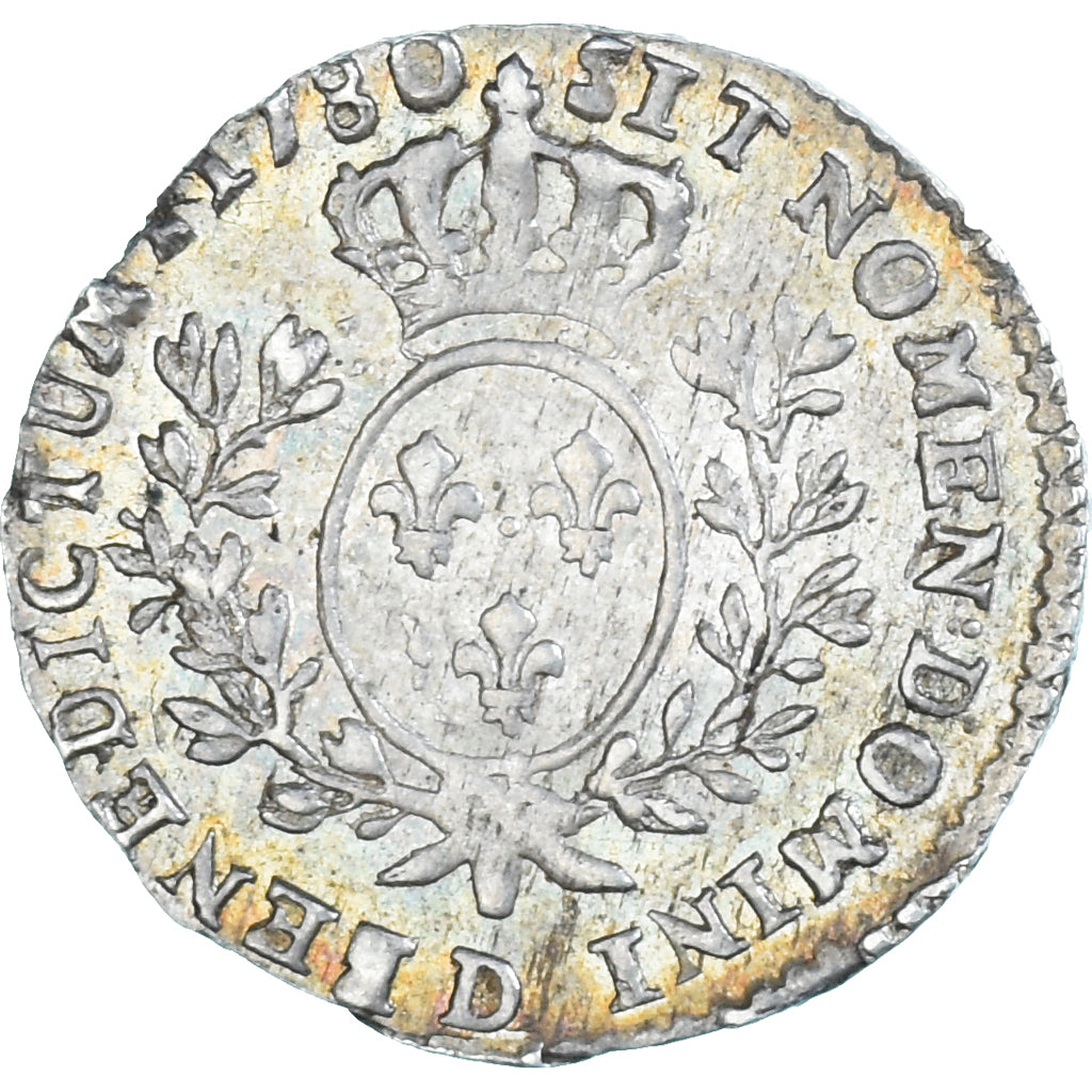Moneta, Francia, Louis XVI, 1/10 Ecu, 1780, Lyon, SPL-, Argento, KM:568.3