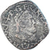 Moneta, Francia, Henri IV, Double Tournois, 1595, Saint-Palais, MB+, Rame