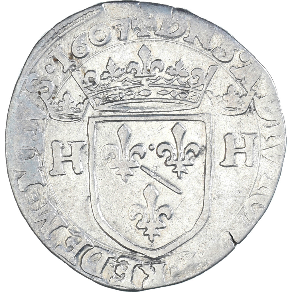 Monnaie, Principauté de Dombes, Henri II de Montpensier, Teston, 1607