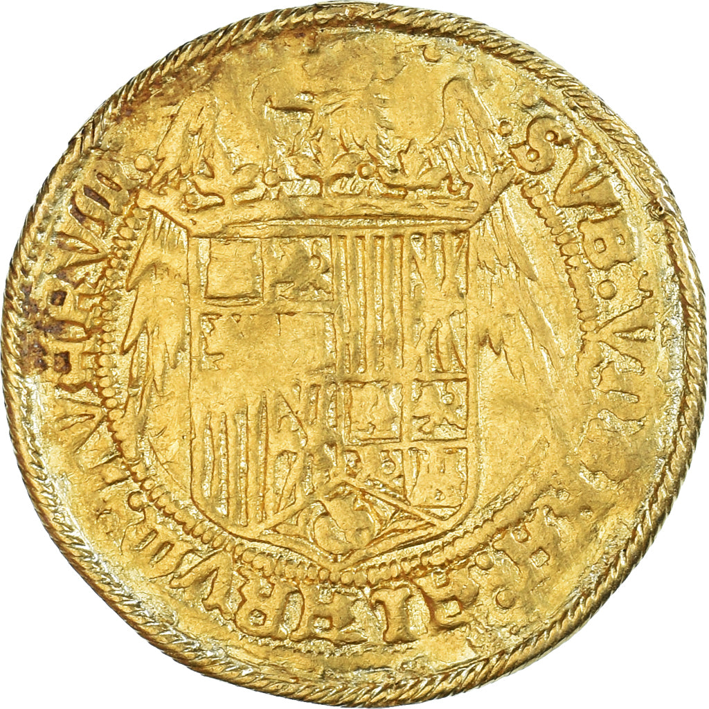 Coin, Spain, Ferdinand & Isabella, Double Excellente, 1497-1548, Seville